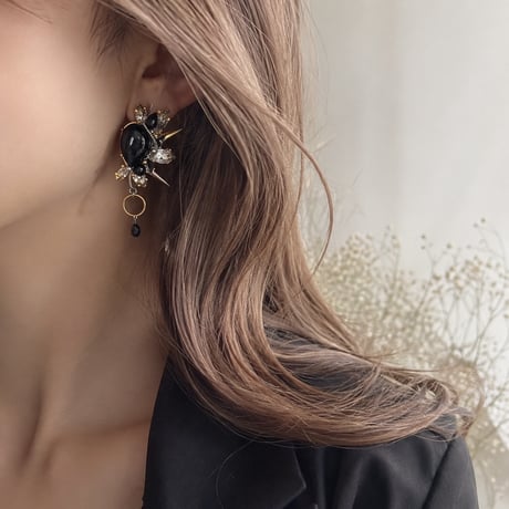 【予約】Limited Éliane『Blue Goldstone× Silver Obsidian×Black Diamond』