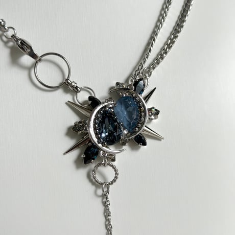 【10/15まで限定販売】  Éliane Necklace『Double Denim』