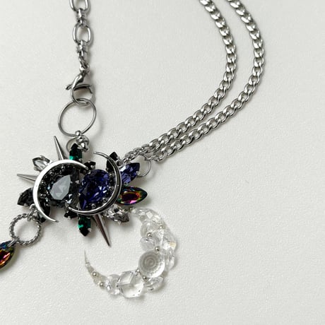 Éliane Necklace『Dragon Black×Purple』