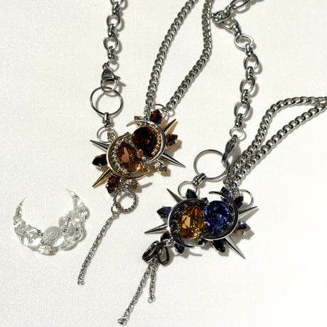 Éliane Necklace『Smoky Brown Mix』