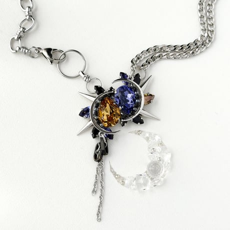 Éliane Necklace『Purple×Yellow』