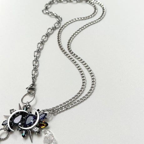 Éliane Necklace『Dragon Black×Purple』