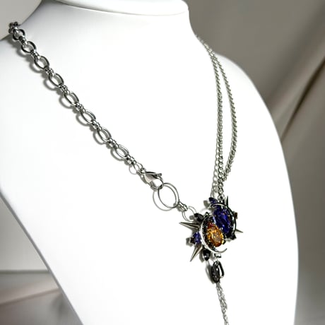 Éliane Necklace『Purple×Yellow』
