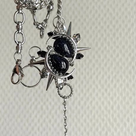 Éliane Necklace 『Blue Goldstone』