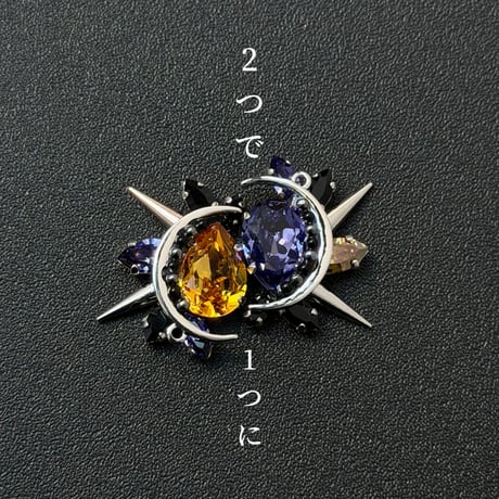 Éliane Necklace『Purple×Yellow』