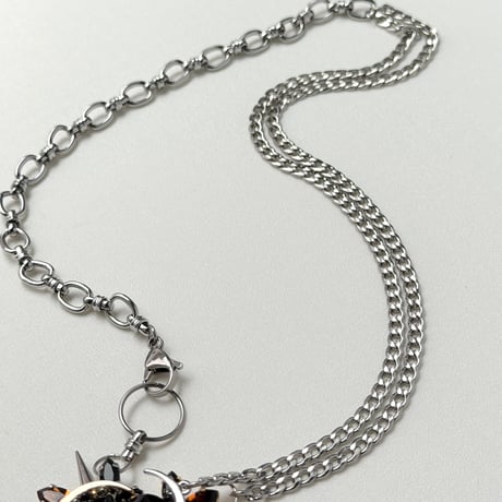 Éliane Necklace『King Black×Brown』