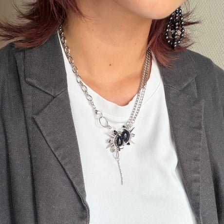 Éliane Necklace 『Blue Goldstone』