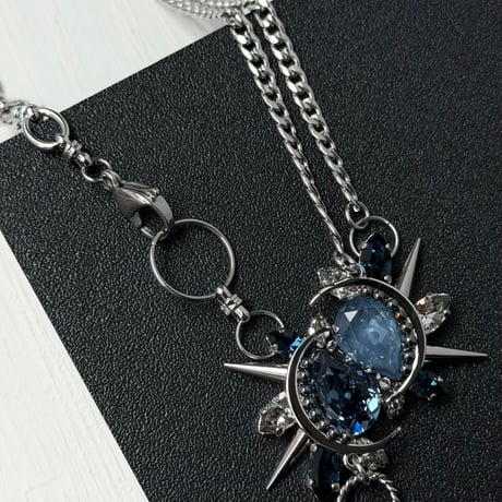 【10/15まで限定販売】  Éliane Necklace『Double Denim』