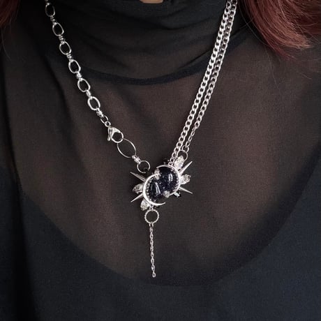 Éliane Necklace 『Blue Goldstone』
