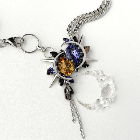 Éliane Necklace『Purple×Yellow』
