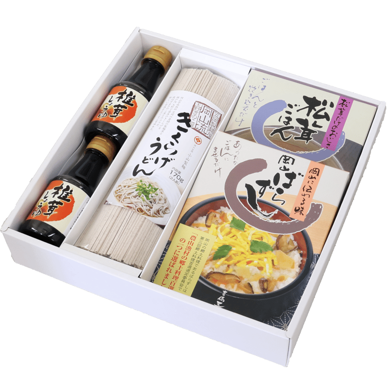 吉備三宝 うどんせっと H-326 | きのこ家｜公式オンラインショップ