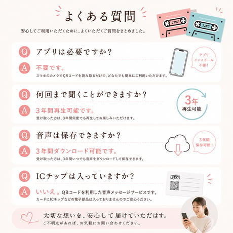 【声が録音できる！】メッセージカード「コエタグ」カード