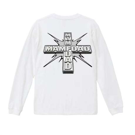 MAMFDAD CROSS Long-Tshirts White
