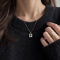 シルバールチルクォーツのネックレス