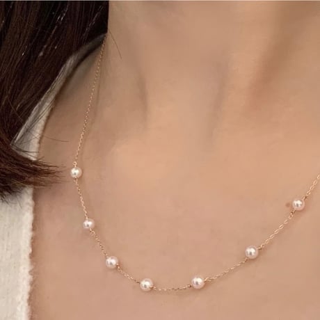 アコヤパールの7粒ネックレス