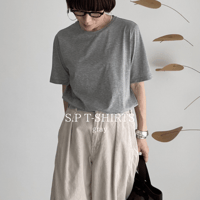 S.P T-SHIRTS / GRAY