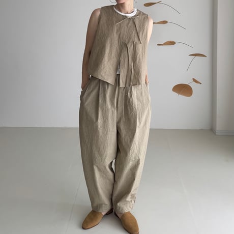 ENVY VEST / CAMEL BEIGE