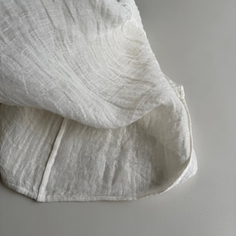 argue リネンボイル LINEN VOILE GAUZE PULLOVER / WHITE | ARGUE