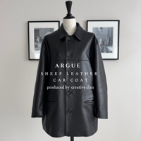 SHEEP LEATHER CAR COAT(produced by.creative clan)