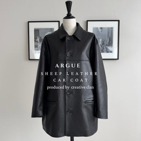 SHEEP LEATHER CAR COAT(produced by.creative clan)