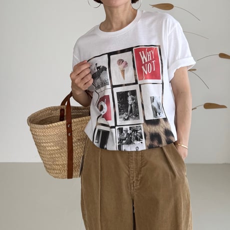 PRINT TEE / 8panel collage
