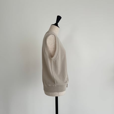 V-NECK KNIT VEST / GRAGE