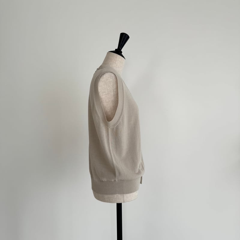 V-NECK KNIT VEST / GRAGE | ARGUE