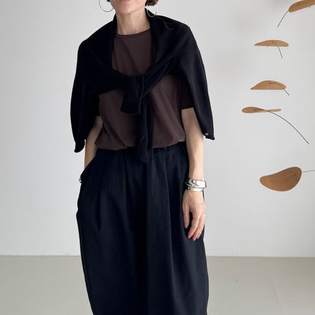 S.P T-SHIRTS / DARK BROWN