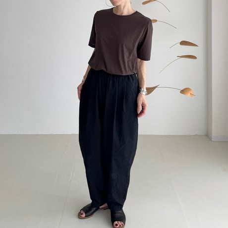 S.P T-SHIRTS / DARK BROWN