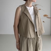 ENVY VEST / CAMEL BEIGE