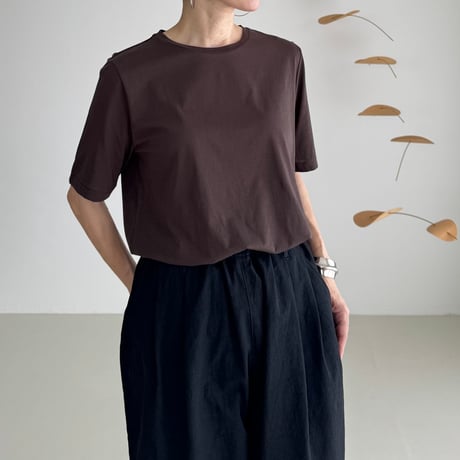 S.P T-SHIRTS / DARK BROWN
