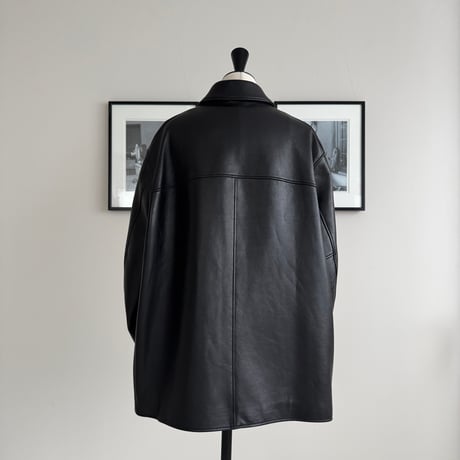 SHEEP LEATHER CAR COAT(produced by.creative clan)