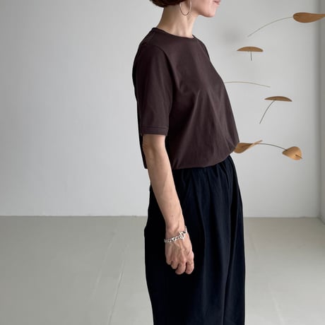 S.P T-SHIRTS / DARK BROWN