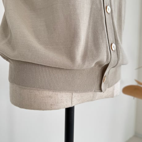 V-NECK KNIT VEST / GRAGE