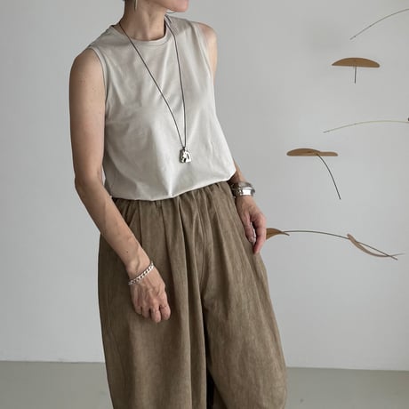 S.P TANK-TOP / SAND BEIGE