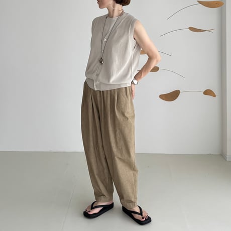 S.P TANK-TOP / SAND BEIGE