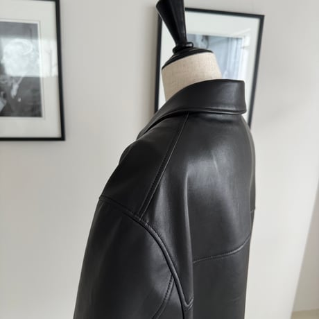 SHEEP LEATHER CAR COAT(produced by.creative clan)