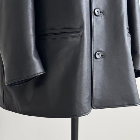 SHEEP LEATHER CAR COAT(produced by.creative clan)