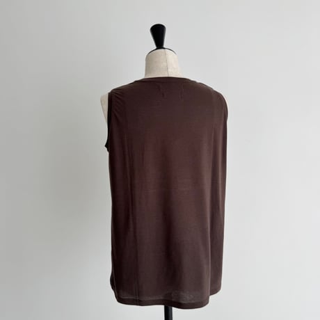 S.P TANK-TOP /  DARK BROWN