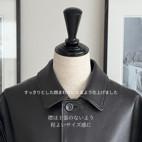 SHEEP LEATHER CAR COAT(produced by.creative clan)