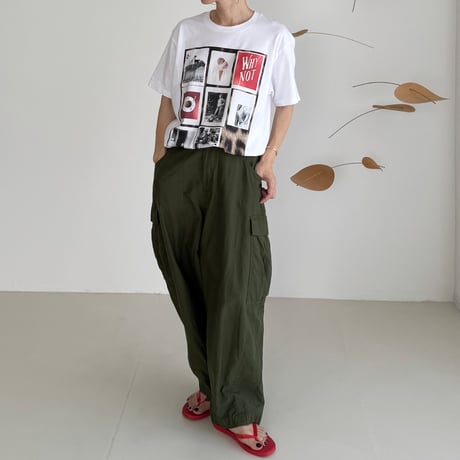PRINT TEE / 8panel collage