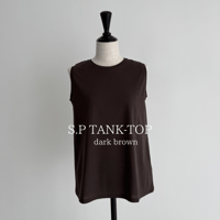 S.P TANK-TOP /  DARK BROWN