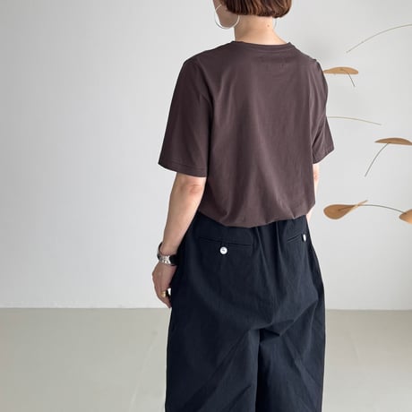 S.P T-SHIRTS / DARK BROWN