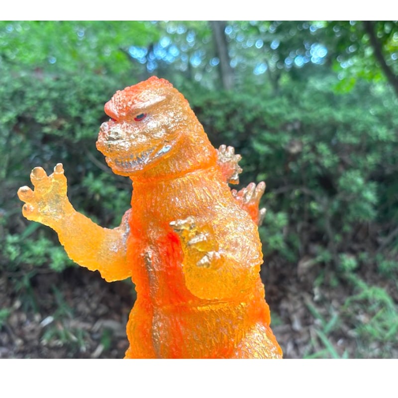 数量限定】ニセゴジラ ソフビキット クリアーオレンジ