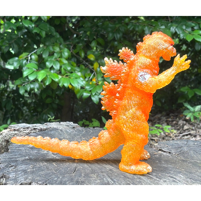数量限定】ニセゴジラ ソフビキット クリアーオレンジ