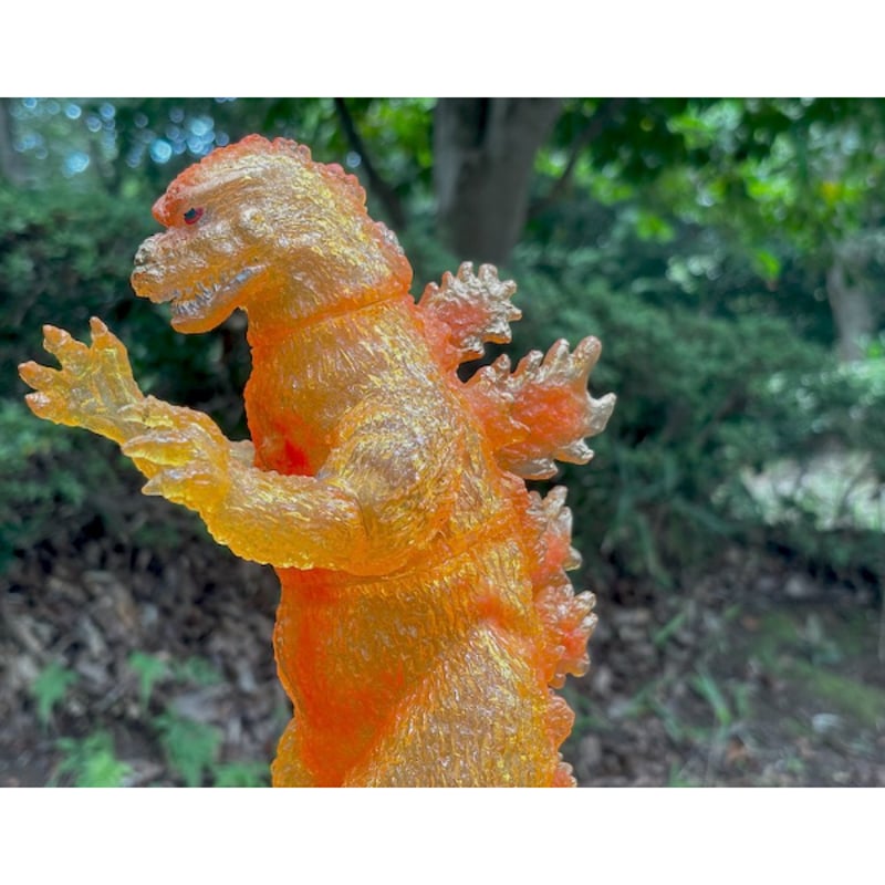 数量限定】ニセゴジラ ソフビキット クリアーオレンジ