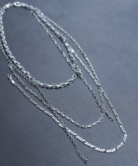 【8/30発売】OX JEWELRy Unconscious Layerd Silver Chain Necklace