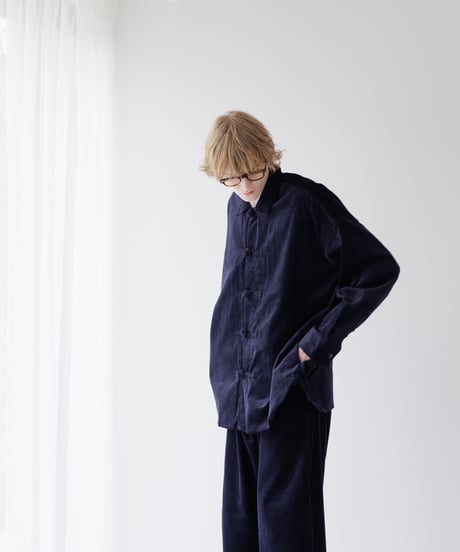 VINTAGE COTTON CORDUROY CHINESE SHIRT