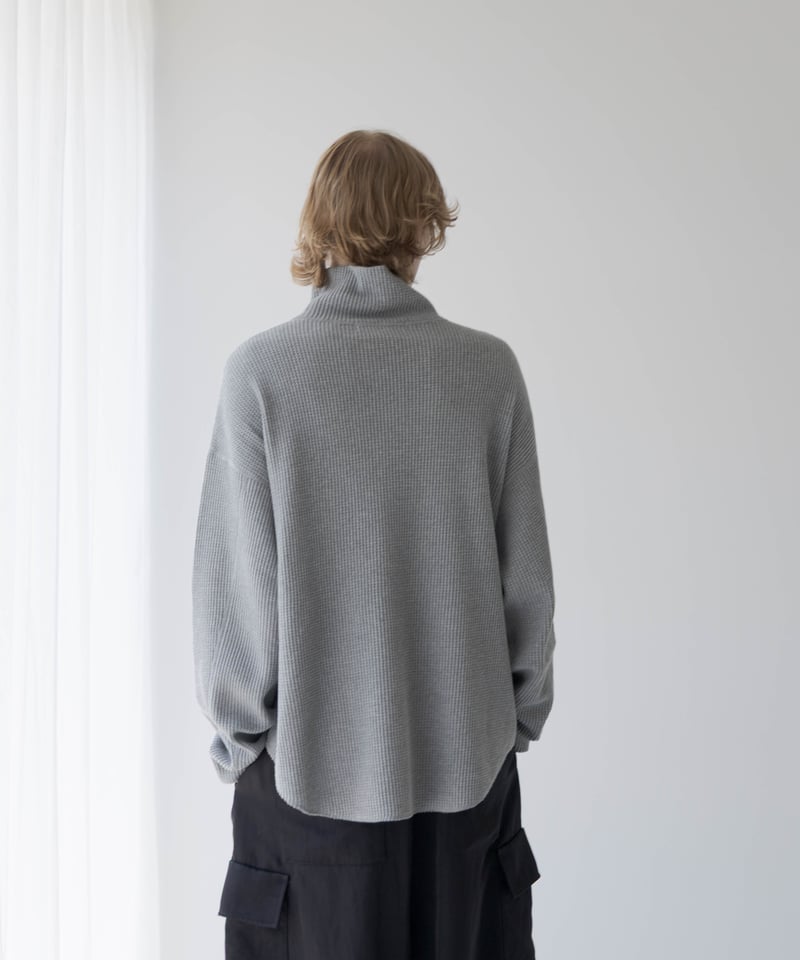 HIGH-END 10G COTTON WAFFLE OFF-TURTLENECK | MB