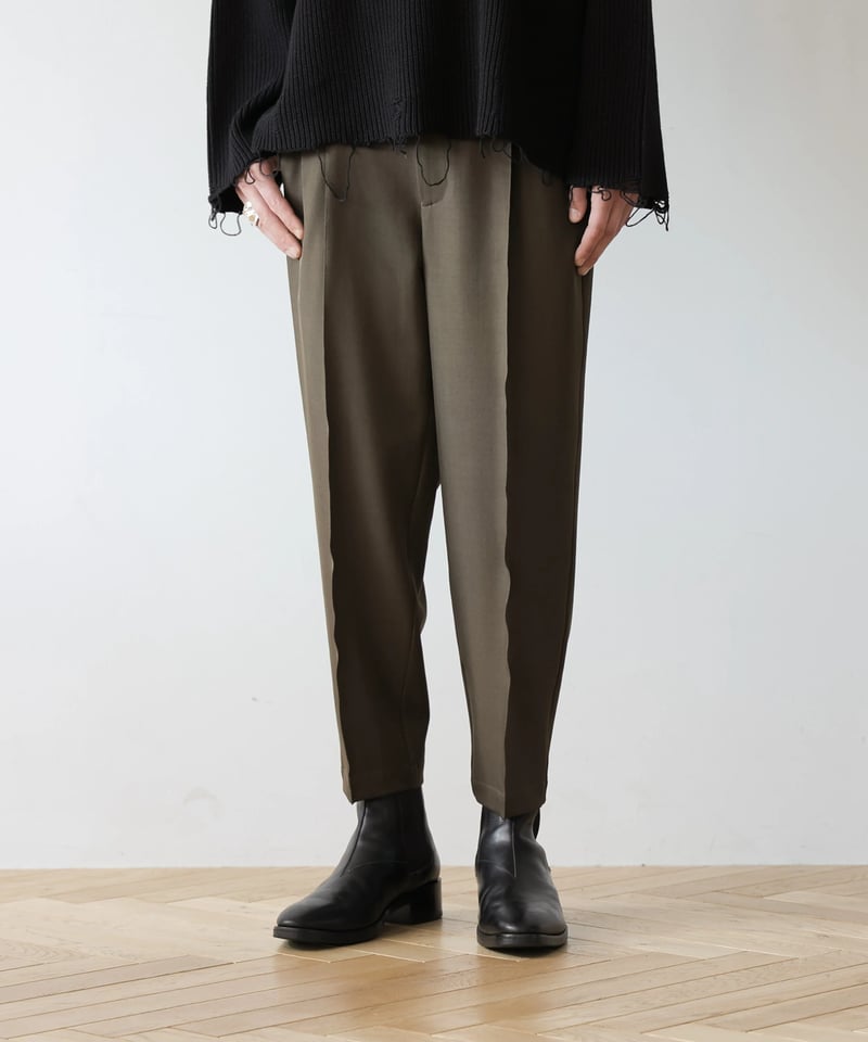 STANDARD WOOLY TWILL TAPERED SLACKS | MB -there